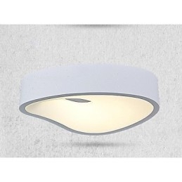 Lampada a sospensione 1 luce moderna in metallo bianco e acrilico