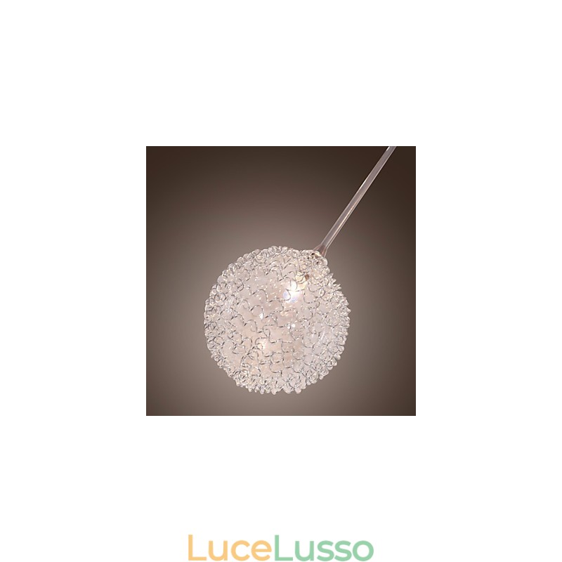 Lampada da soffitto G4 12 luci in ferro con paralumi in alluminio