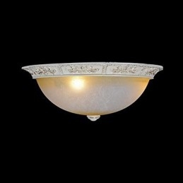 Bianco Montaggio a filo Giallo chiaro Vetro bianco Resina Modello Intaglio Classico europeo