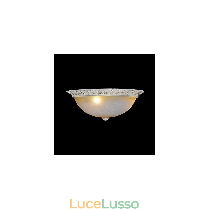 Bianco Montaggio a filo Giallo chiaro Vetro bianco Resina Modello Intaglio Classico europeo