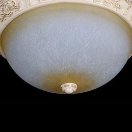 Bianco Montaggio a filo Giallo chiaro Vetro bianco Resina Modello Intaglio Classico europeo