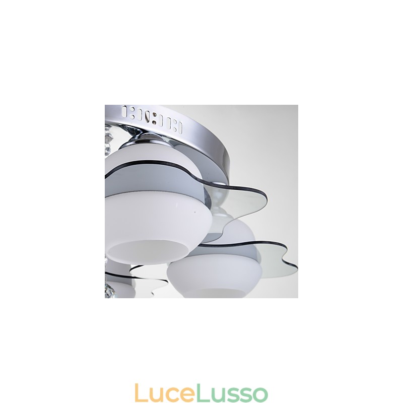 Moderna plafoniera a filo 3 luci contemporanea in metallo