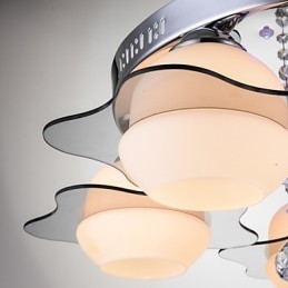 Moderna plafoniera a filo 3 luci contemporanea in metallo