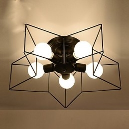 Breve illuminazione a stella a cinque punte personalizzata moderna lampada da soffitto per bambini