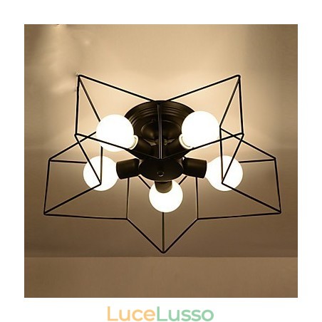 Breve illuminazione a stella a cinque punte personalizzata moderna lampada da soffitto per bambini Breve illuminazione a stella a cinque punte personalizzata moderna lampada da soffitto per bambini