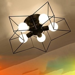 Breve illuminazione a stella a cinque punte personalizzata moderna lampada da soffitto per bambini