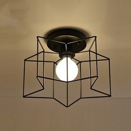 Breve illuminazione a stella a cinque punte personalizzata moderna lampada da soffitto per bambini