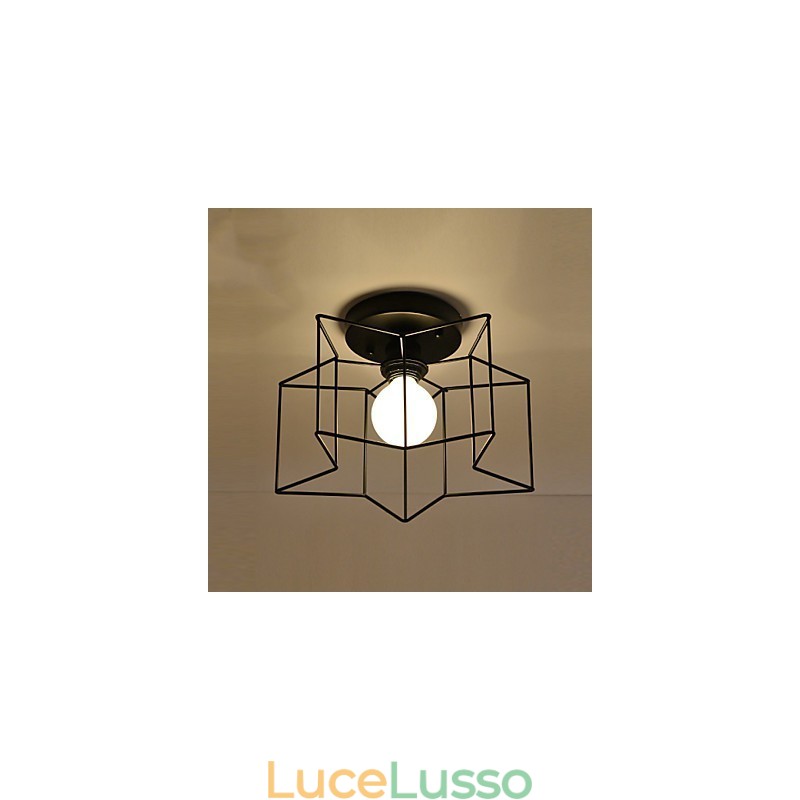Breve illuminazione a stella a cinque punte personalizzata moderna lampada da soffitto per bambini