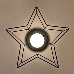 Breve illuminazione a stella a cinque punte personalizzata moderna lampada da soffitto per bambini