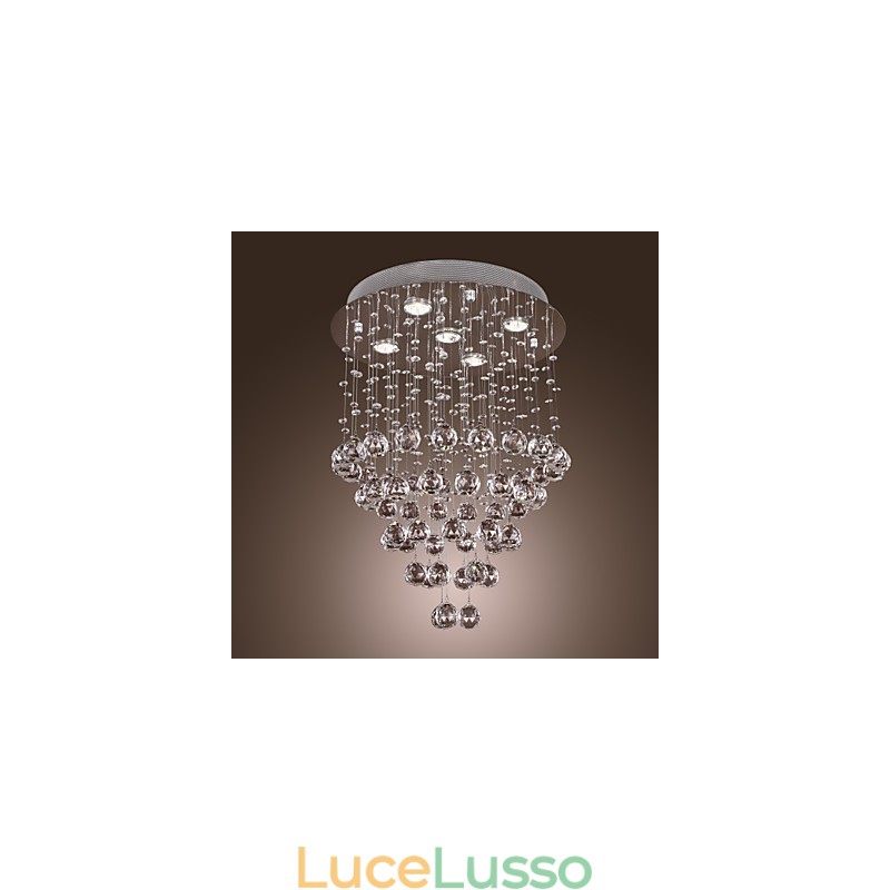 Lampadario di cristallo con 5 luci Design (K9 Crystal)