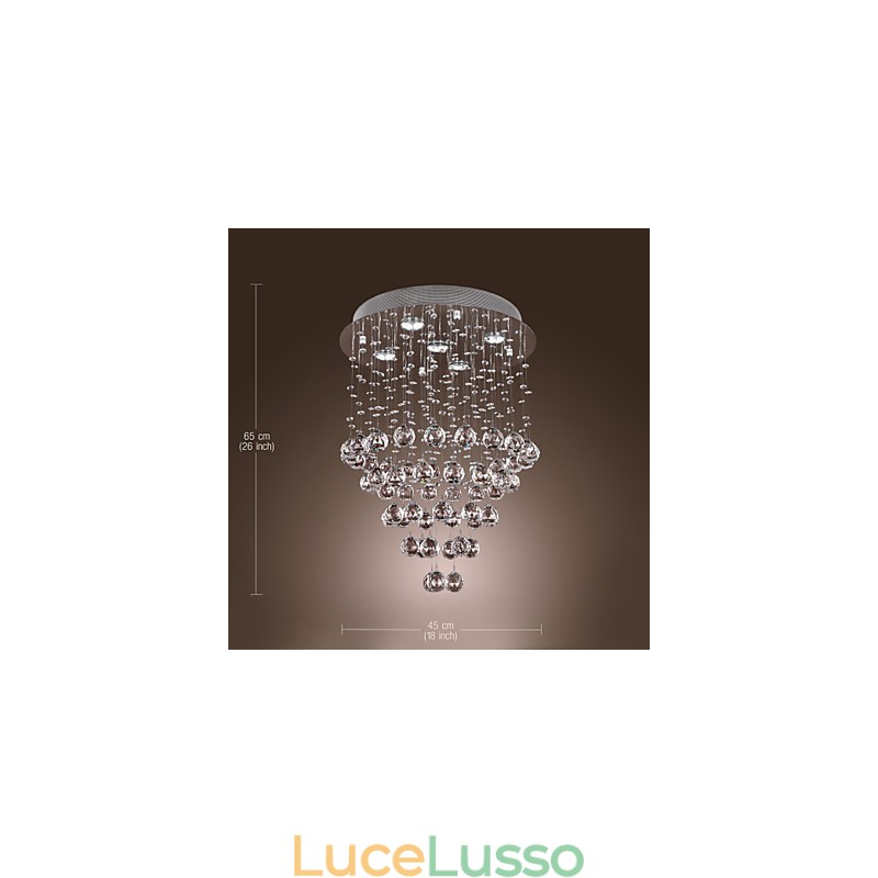 Lampadario di cristallo con 5 luci Design (K9 Crystal)
