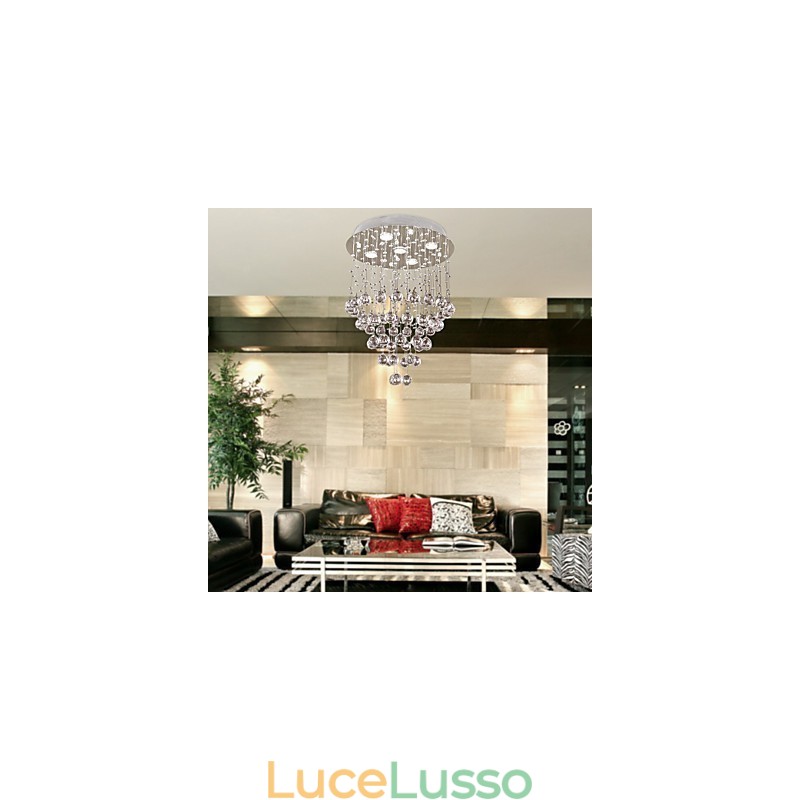 Lampadario di cristallo con 5 luci Design (K9 Crystal)