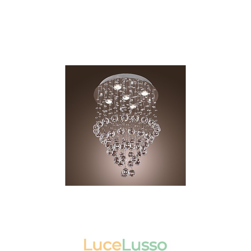 Lampadario di cristallo con 5 luci Design (K9 Crystal)