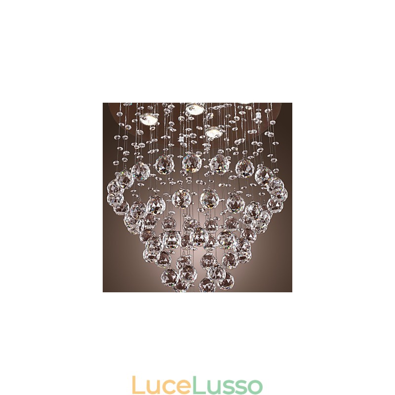 Lampadario di cristallo con 5 luci Design (K9 Crystal)