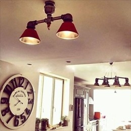 Faretti vintage in metallo stile country