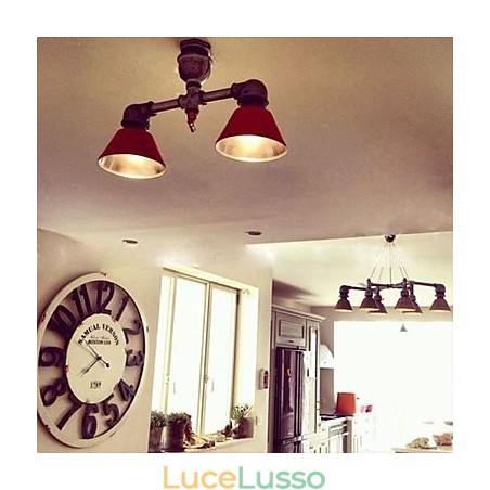 Faretti vintage in metallo stile country Faretti vintage in metallo stile country