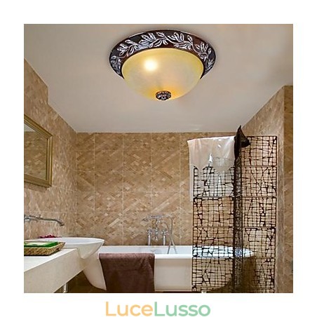 Lampada da soffitto in vetro bianco giallo resina argento intaglio classico europeo Lampada da soffitto in vetro bianco giallo resina argento intaglio classico europeo