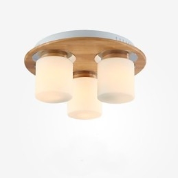Luci da soffitto moderne in legno originali ad alta luminosità in stile country