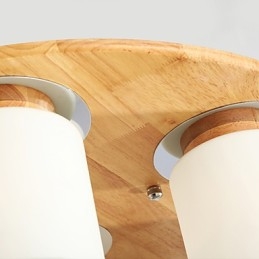 Luci da soffitto moderne in legno originali ad alta luminosità in stile country