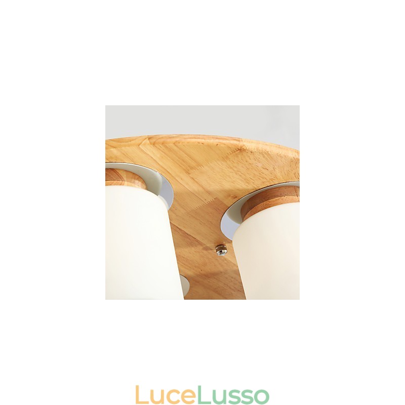 Luci da soffitto moderne in legno originali ad alta luminosità in stile country