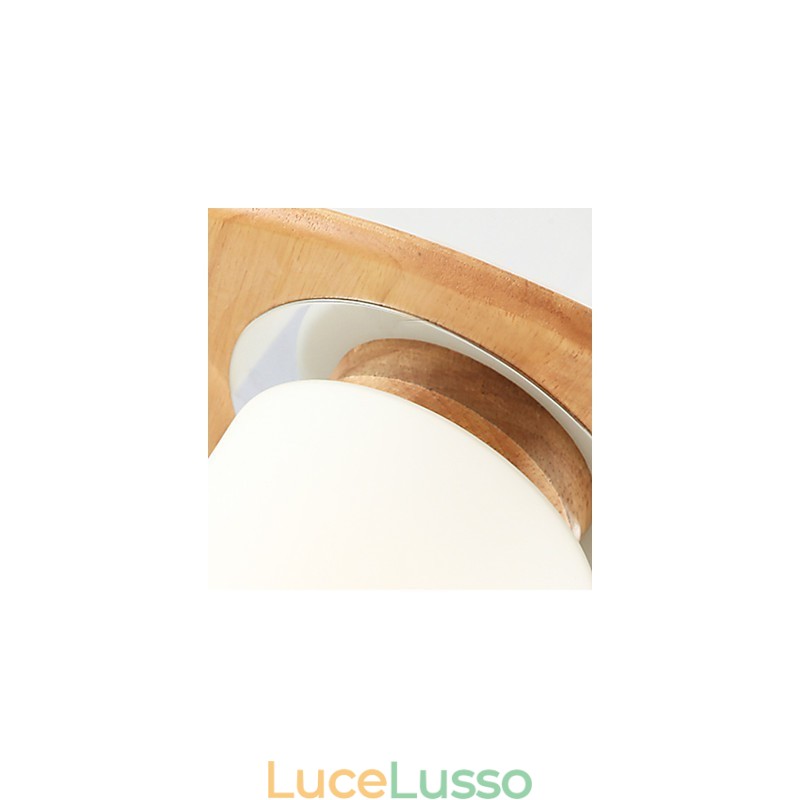 Luci da soffitto moderne in legno originali ad alta luminosità in stile country