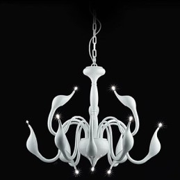 Lampadario moderno e contemporaneo in metallo dipinto a sospensione