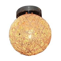 1 lampada da soffitto con paralume a forma di palla
