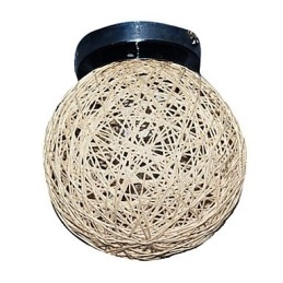1 lampada da soffitto con paralume a forma di palla