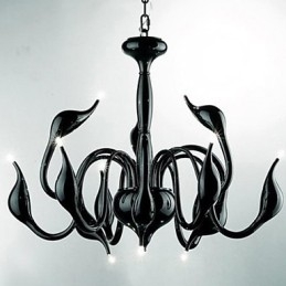 Lampadario moderno e contemporaneo in metallo dipinto a sospensione