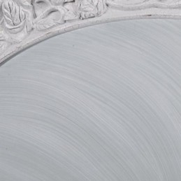 Lampada da soffitto bianca in vetro e resina intagliata classica europea