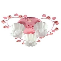 Lampada creativa Lampada Contratta Rurale Dolce Rosa Rosa 3 Assorbe la luce della cupola