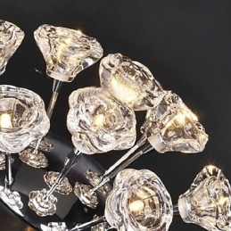 Moderno Contemporaneo Rustico Lodge Cromato Metallo Montaggio a Filo