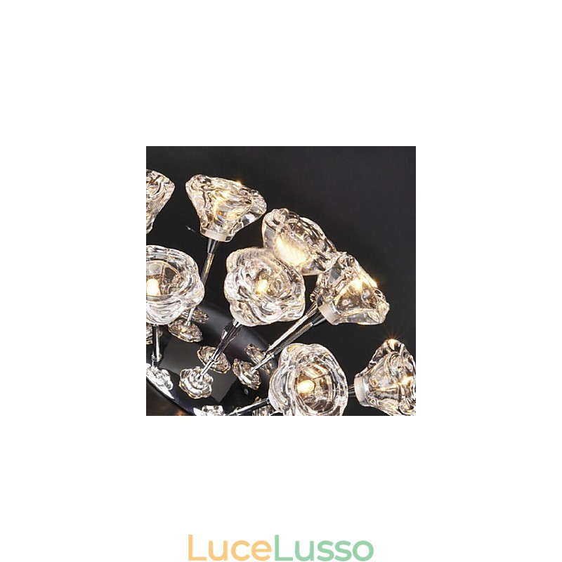 Moderno Contemporaneo Rustico Lodge Cromato Metallo Montaggio a Filo