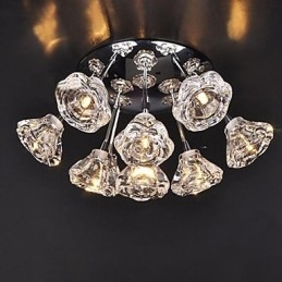 Moderno Contemporaneo Rustico Lodge Cromato Metallo Montaggio a Filo