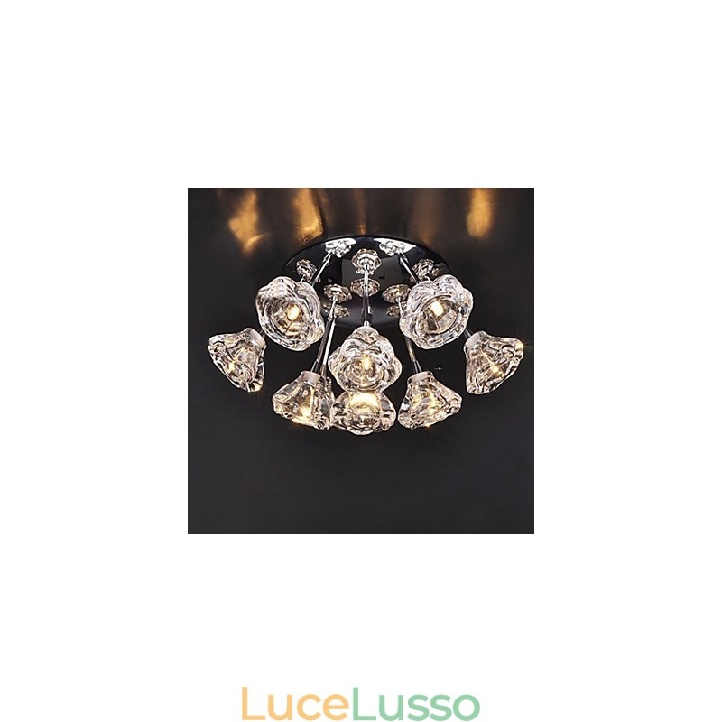 Moderno Contemporaneo Rustico Lodge Cromato Metallo Montaggio a Filo