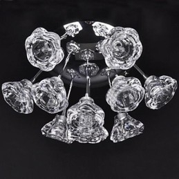 Moderno Contemporaneo Rustico Lodge Cromato Metallo Montaggio a Filo