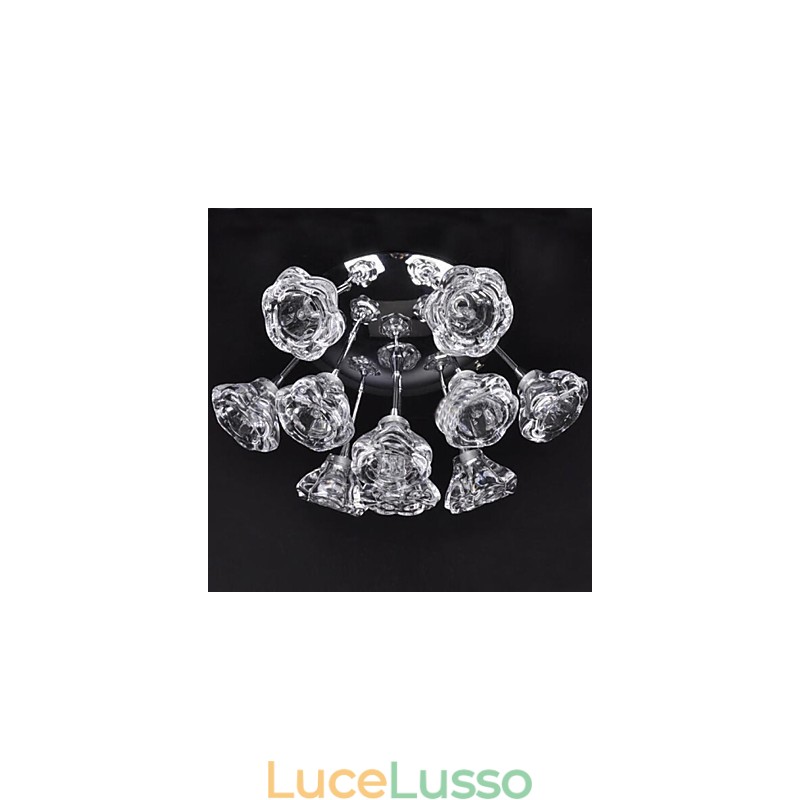 Moderno Contemporaneo Rustico Lodge Cromato Metallo Montaggio a Filo