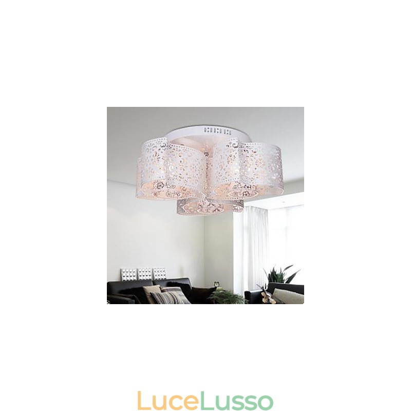 Luce rotonda in ferro battuto Vento caldo 3 assorbe la luce della cupola