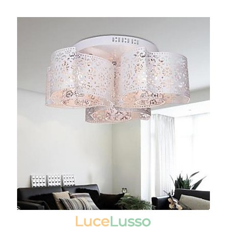 Luce rotonda in ferro battuto Vento caldo 3 assorbe la luce della cupola Luce rotonda in ferro battuto Vento caldo 3 assorbe la luce della cupola