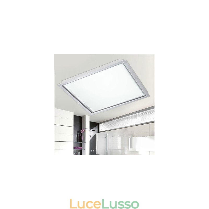 Pannello lampada da soffitto integrato con bordo bianco