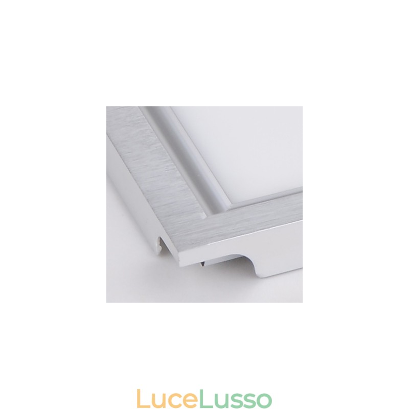 Pannello lampada da soffitto integrato con bordo bianco