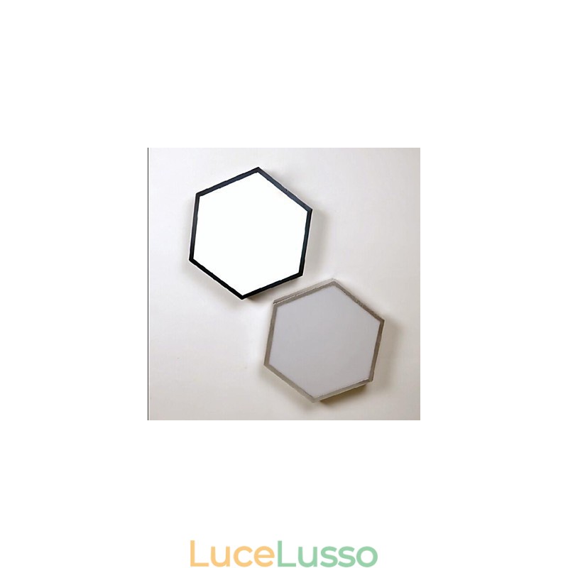 Lampada a cupola con luci a geometria esagonale