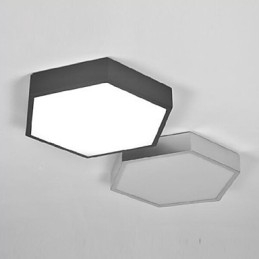 Lampada a cupola con luci a geometria esagonale