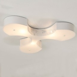Bidesen Lampade da soffitto moderne in stile europeo semplice e grande a forma di trifoglio
