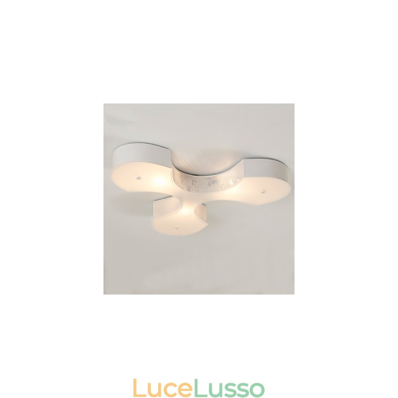Bidesen Lampade da soffitto moderne in stile europeo semplice e grande a forma di trifoglio