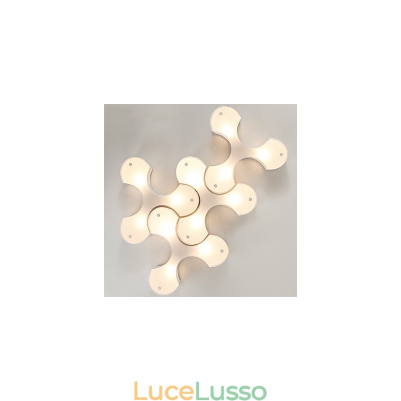 Bidesen Lampade da soffitto moderne in stile europeo semplice e grande a forma di trifoglio