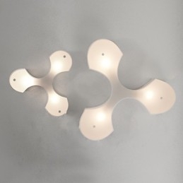 Bidesen Lampade da soffitto moderne in stile europeo semplice e grande a forma di trifoglio