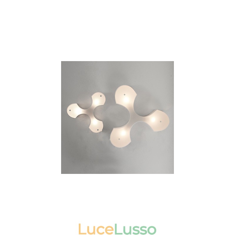 Bidesen Lampade da soffitto moderne in stile europeo semplice e grande a forma di trifoglio