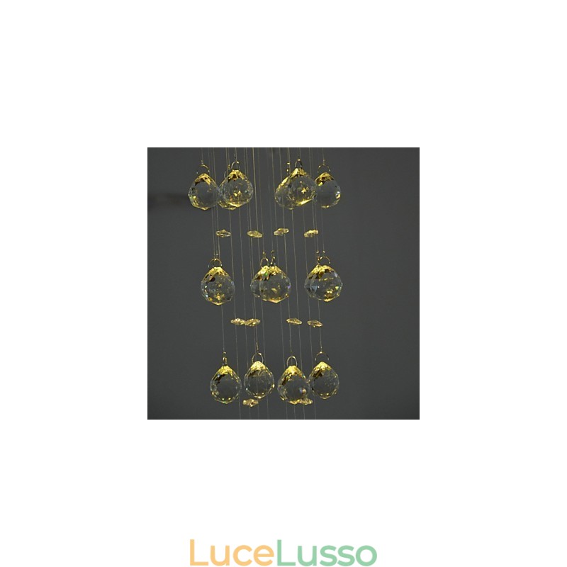 Lampada di cristallo di lusso
