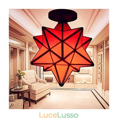 Lampada a cupola con stelle moderne e portico creativo con individualità artistica Lampada a cupola con stelle moderne e portico creativo con individualità artistica